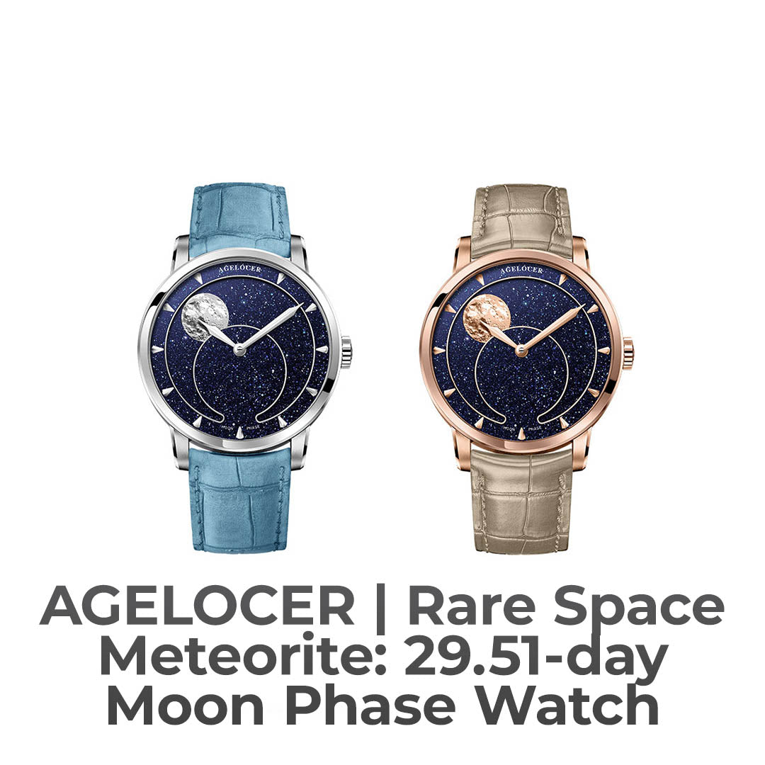 Rare Meteorite Moon Phase Watch