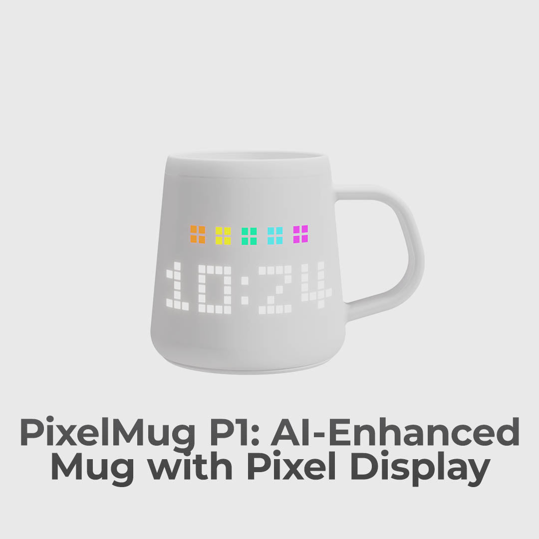 Sip In Style: AI Pixel Mug, Smart Reminders, Games, And Temp Tracking