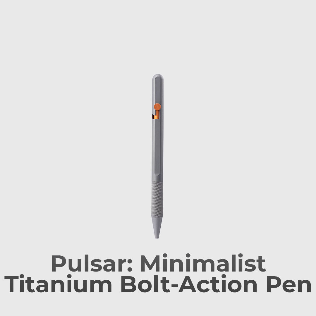 Lightweight Titanium Pen With Precision Bolt-Action Mechanism