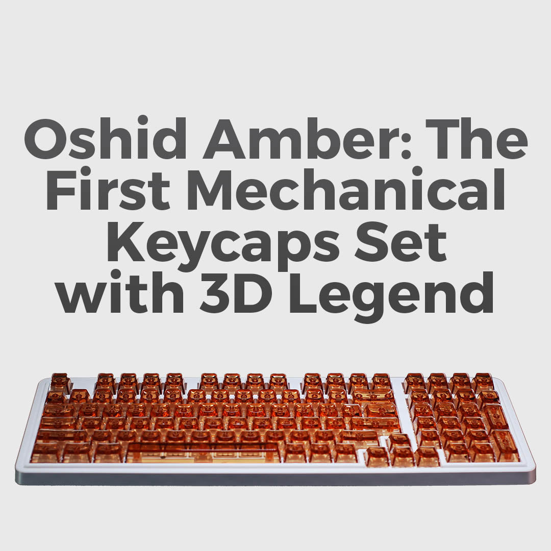 The First Ever Keycap Set With 3D Legend - First Backer