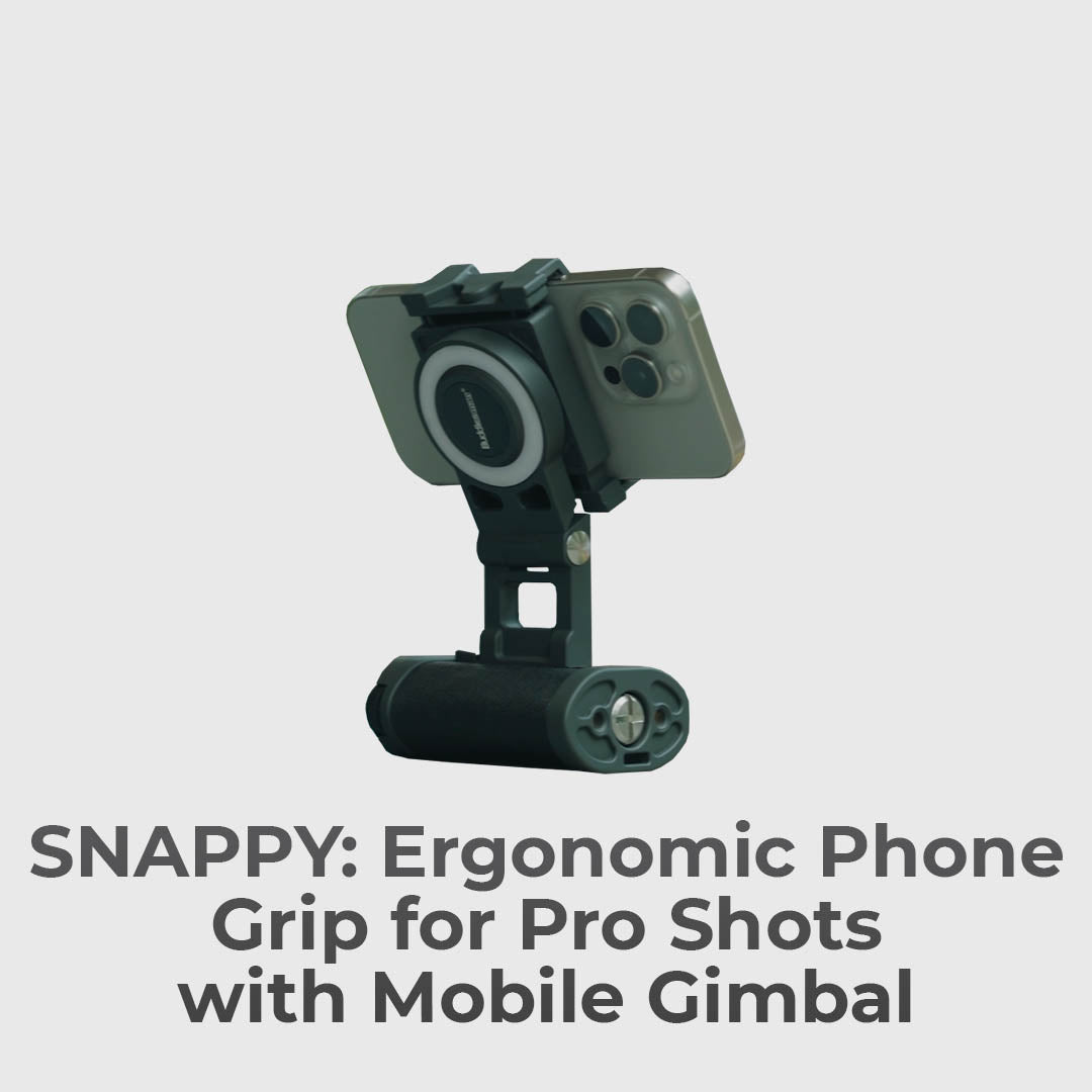 Ergonomic Phone Grip With Mobile Gimbal For Pro Shots