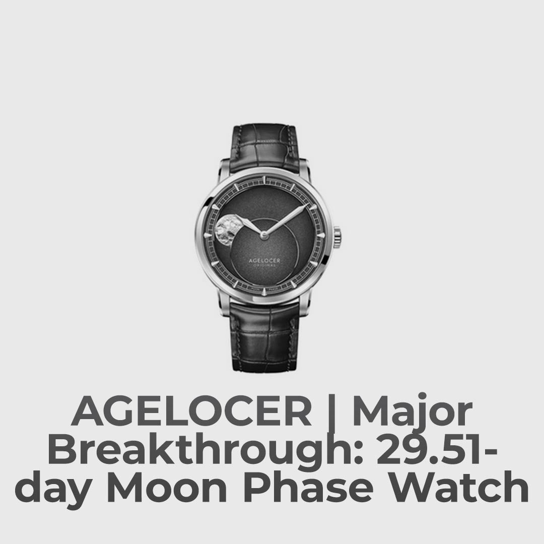 Exquisite Moon Phase Watch With Panoramic Dial