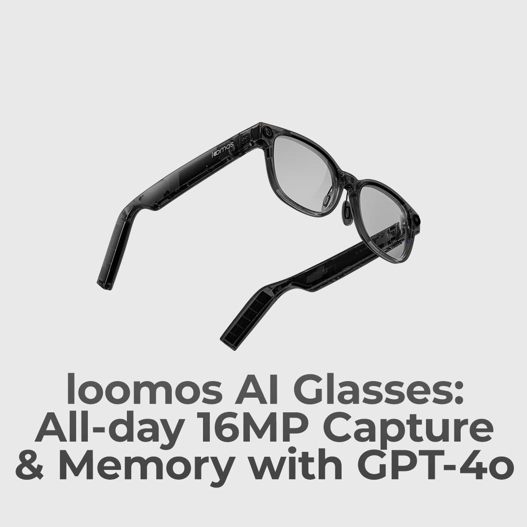 Smart AI Glasses With 16MP Camera &amp; Hi-Fi Audio