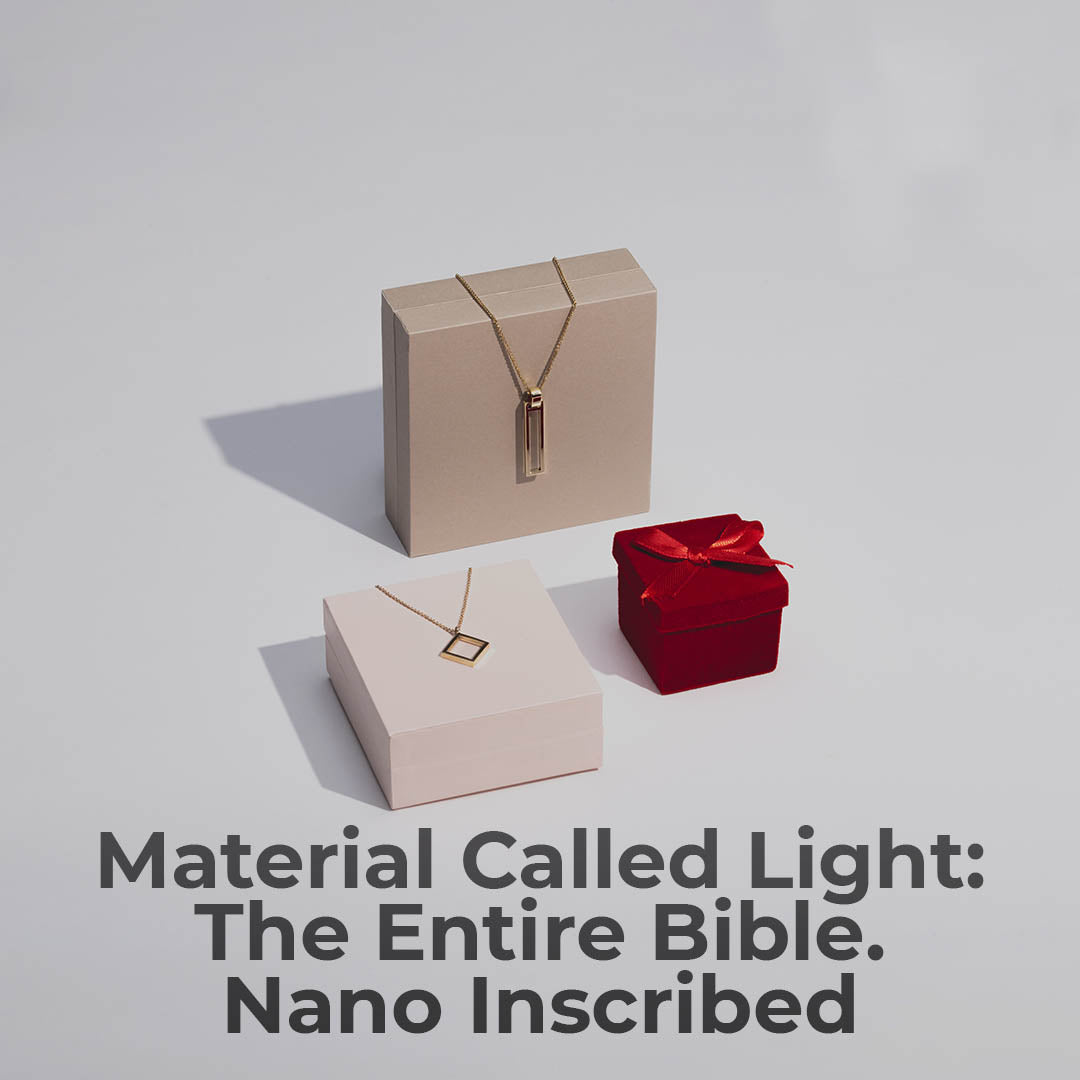 The Entire Bible Etched By Light On A Pendant