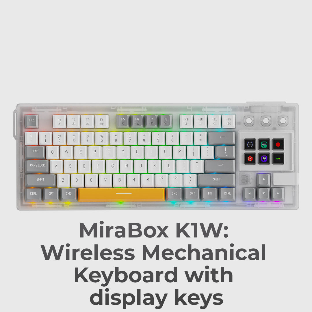 Wireless Mech Keyboard With LCD Keys
