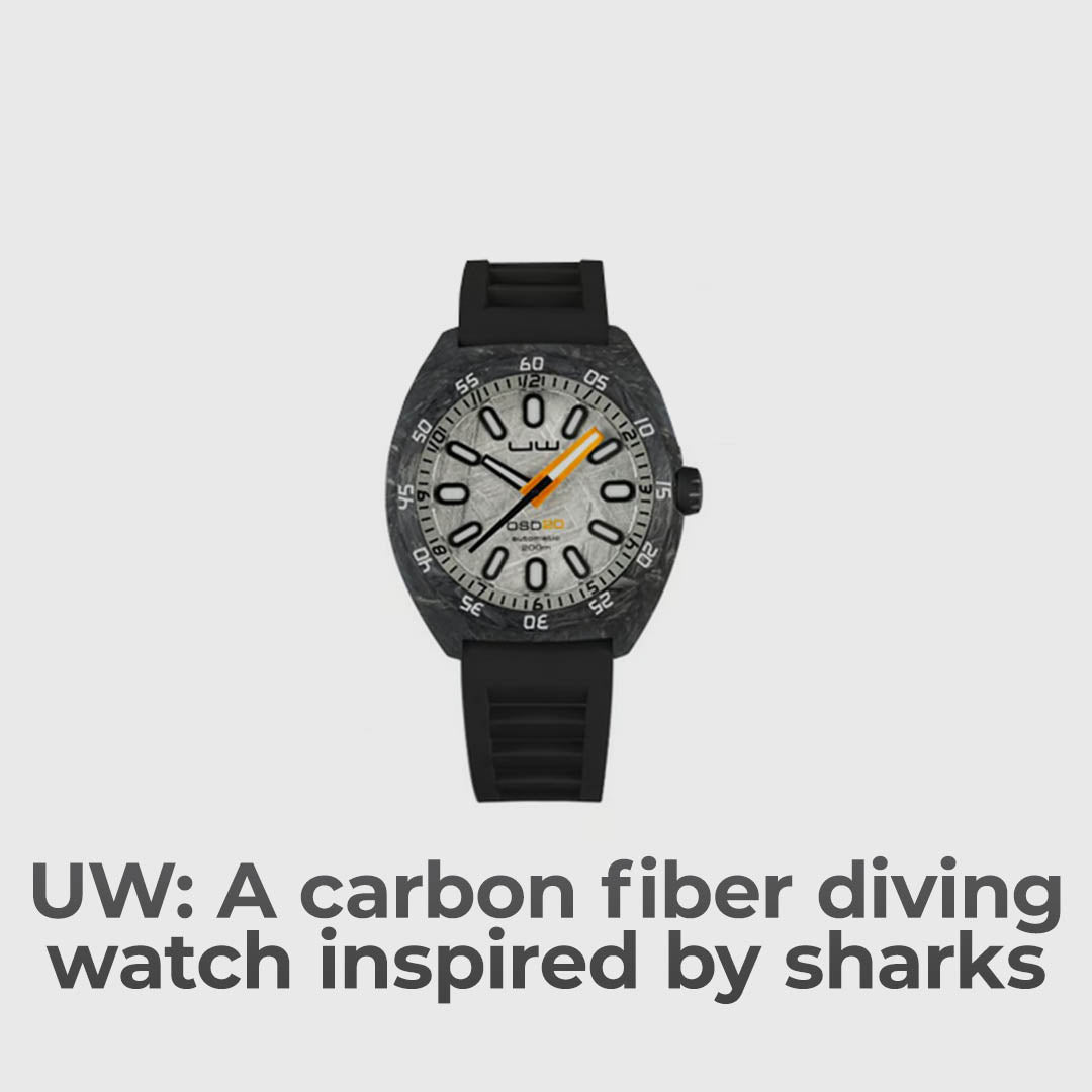 Carbon Fiber Diving Watch Inspired By Sharks