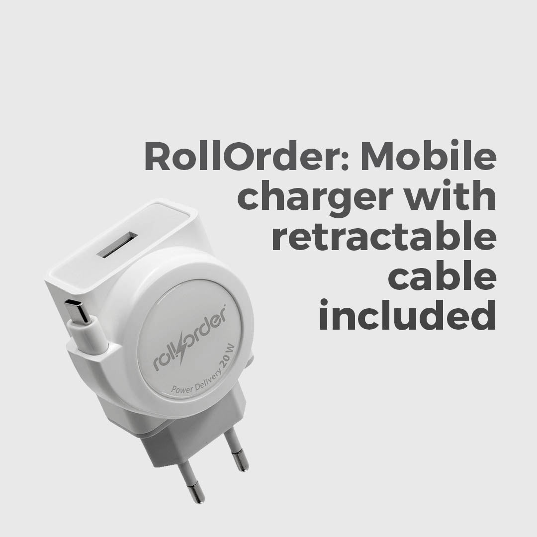 The Compact Charging Solution With A Built-In Retractable Cable