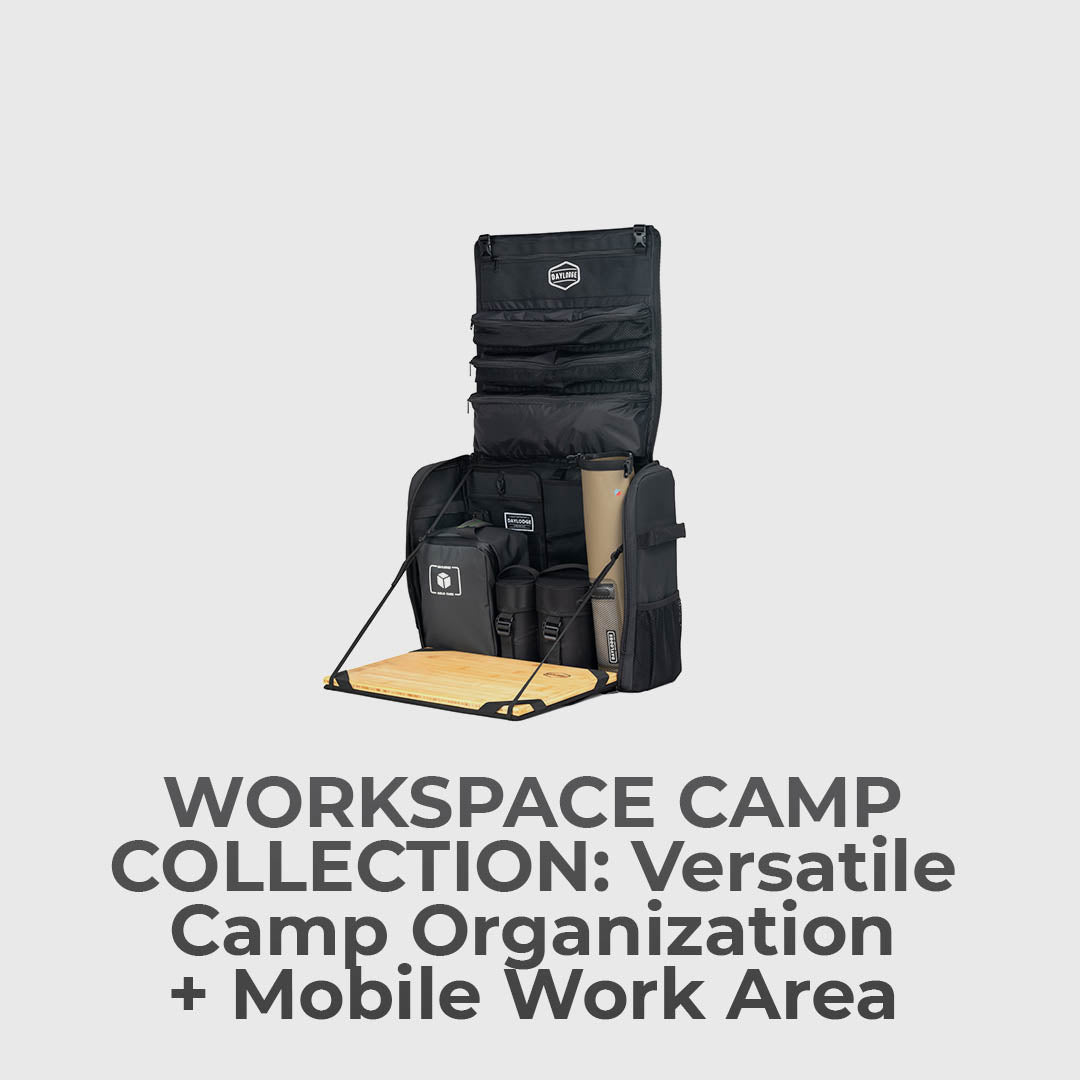 A Versatile Camp Organization Kit &amp; Mobile Work Area