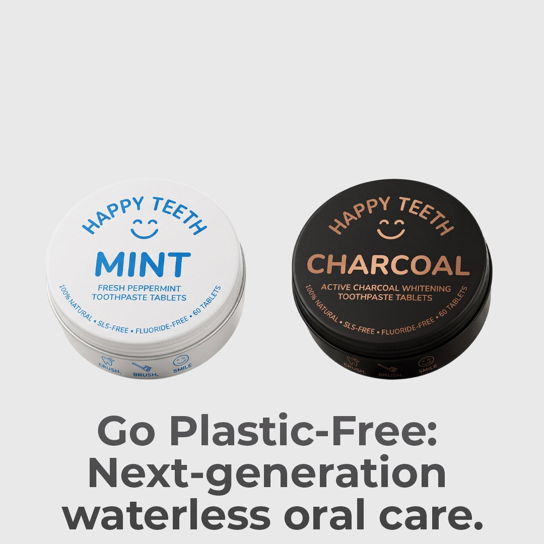 Waterless Mint And Charcoal Toothpaste Tablets
