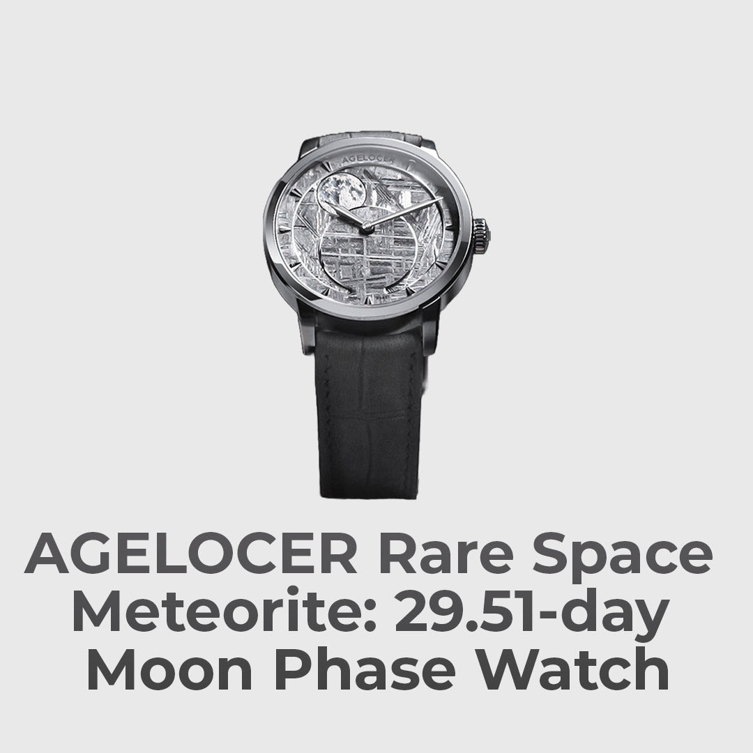 Rare Meteorite Moon Phase Watch