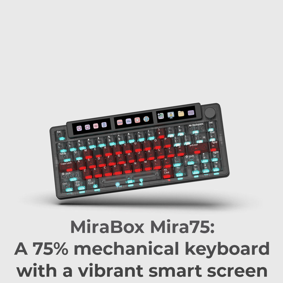 The Mechanical Keyboard With A Panoramic Touch Display