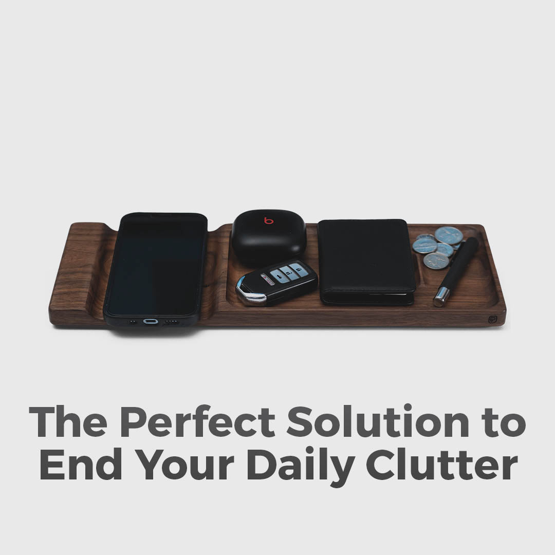 Solid Wood Organization Tray For Daily Essentials
