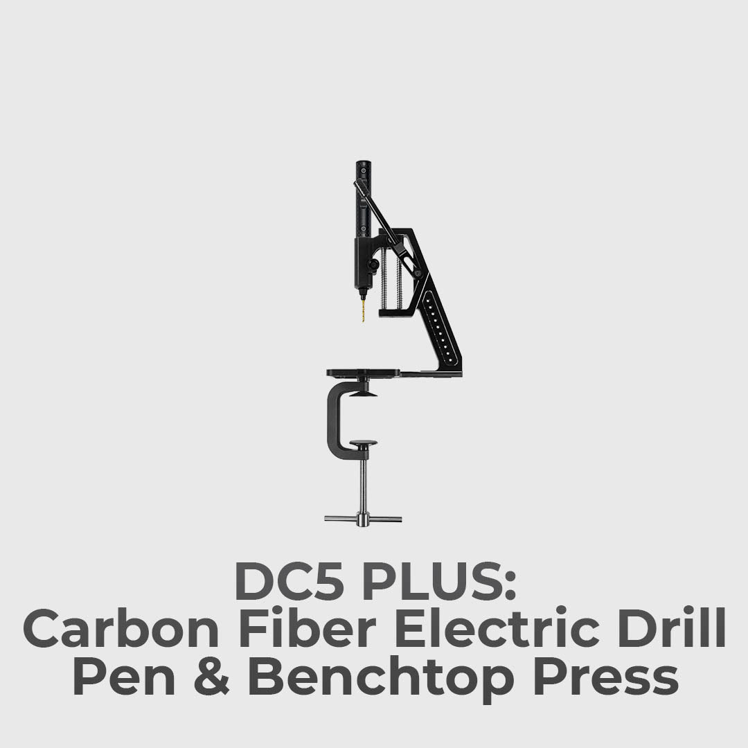 Carbon Fiber Electric Drill Pen And Benchtop Press