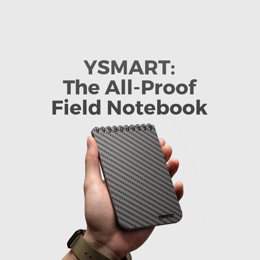 Carbon Fiber, Stone Paper Field Notebook