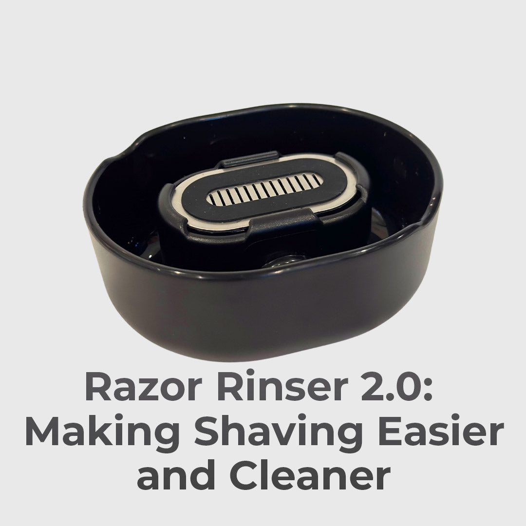 Powerful Jets Clean Razors In Seconds