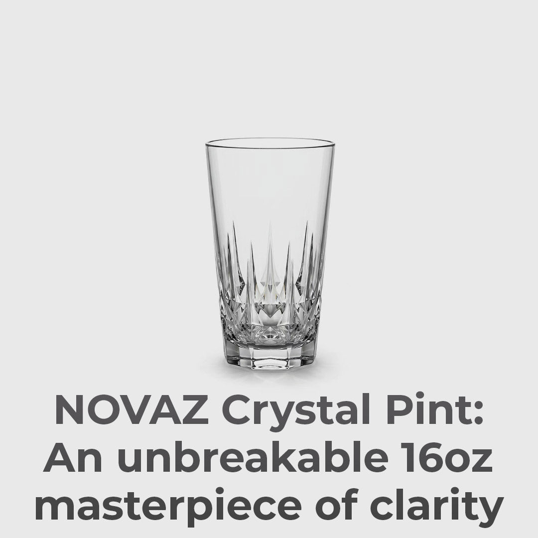 Unbreakable Crystal-Style Pint Glass For Everyday Drinking