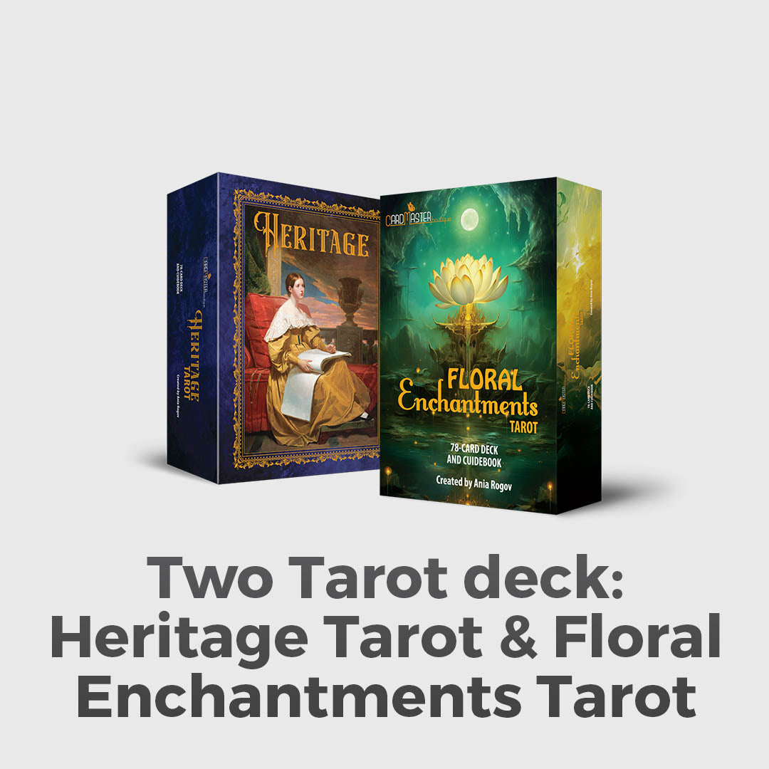 Illustrated Heritage and Floral Enchantments Tarot