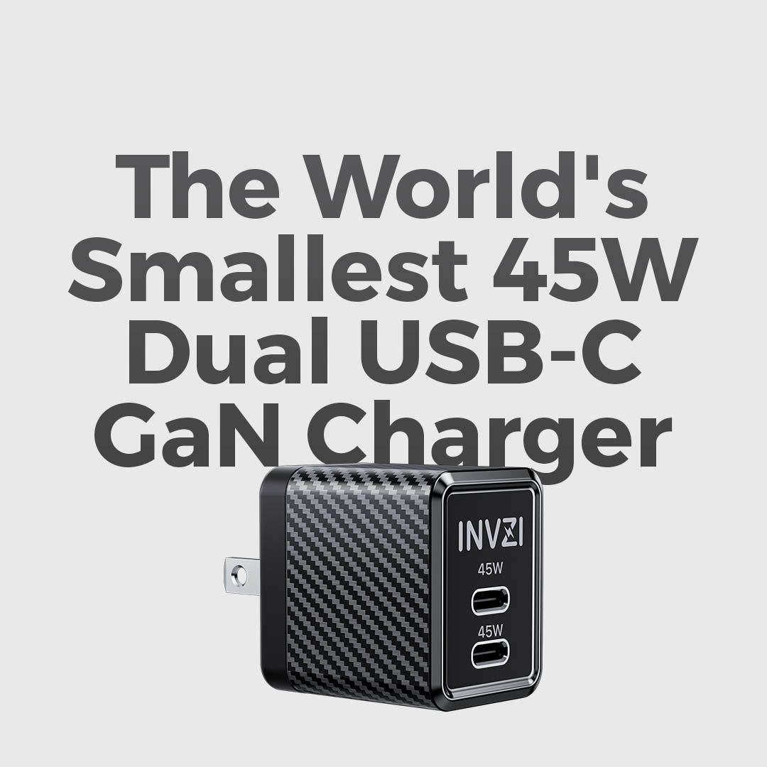 World's Smallest 45W Dual USB-C GaN Charger