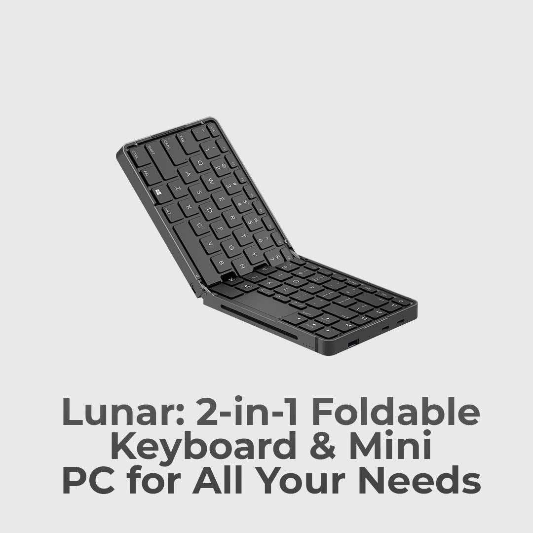 Unleash Power On The Go With This Foldable Keyboard PC