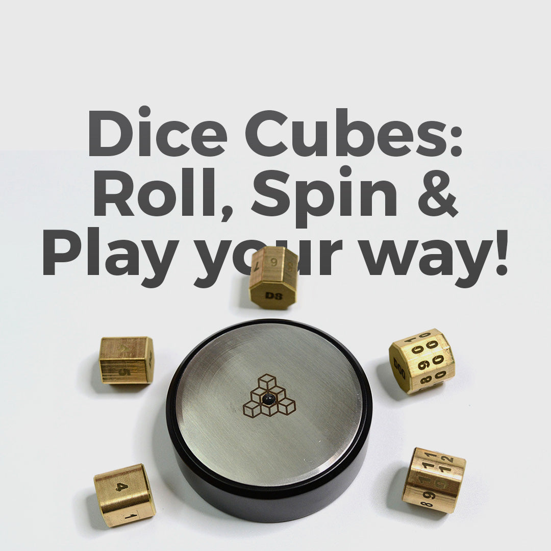 Solid Metal Dice Cubes Perfect For Tabletop Games