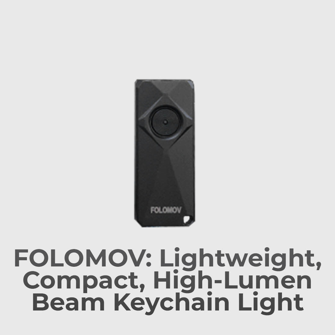 Ultra-Light Keychain Light: 800 Lumens, 130m Beam Power