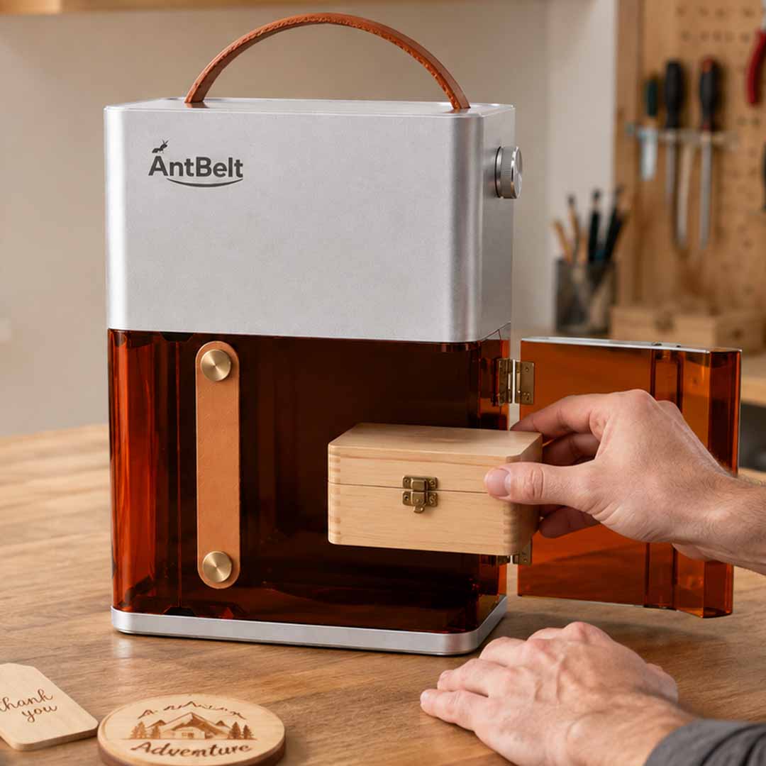 Compact Fully-Enclosed Galvo Laser Engraver