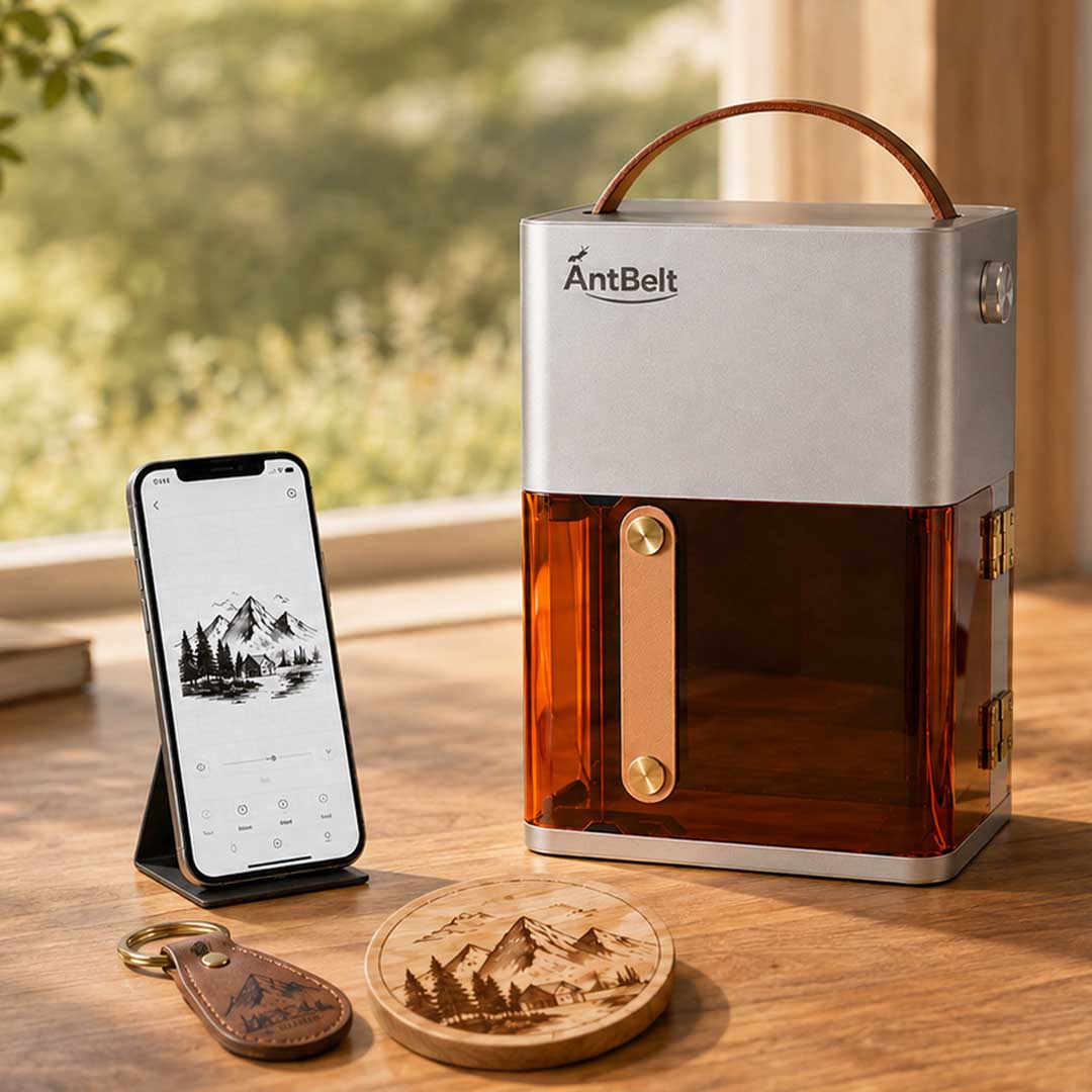 Compact Fully-Enclosed Galvo Laser Engraver