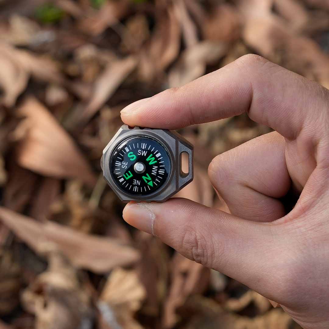 Titanium Compass Flashlight, Always Ready