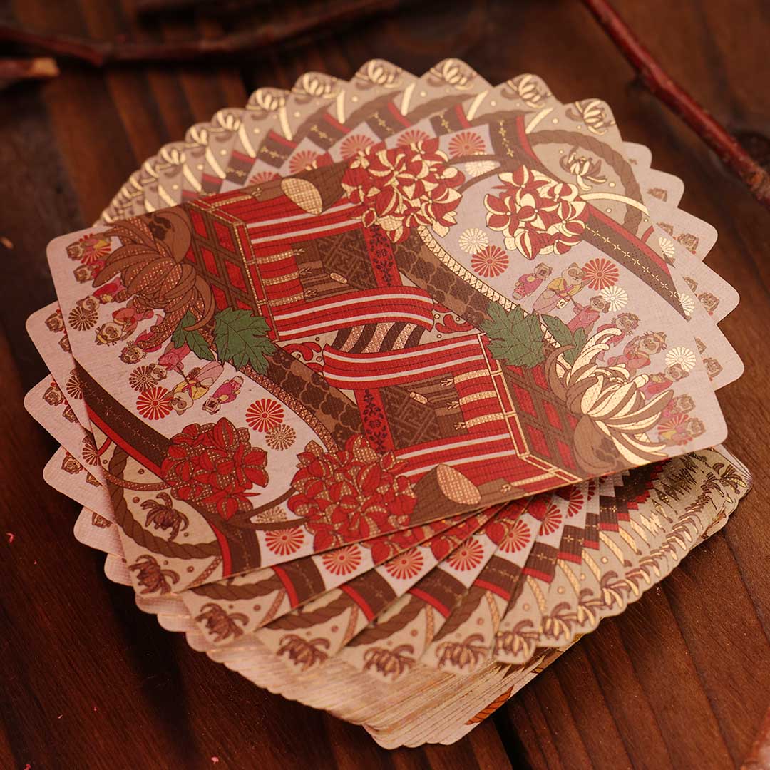 Japanese-Inspired Deck With Illustrated Hidden Tales