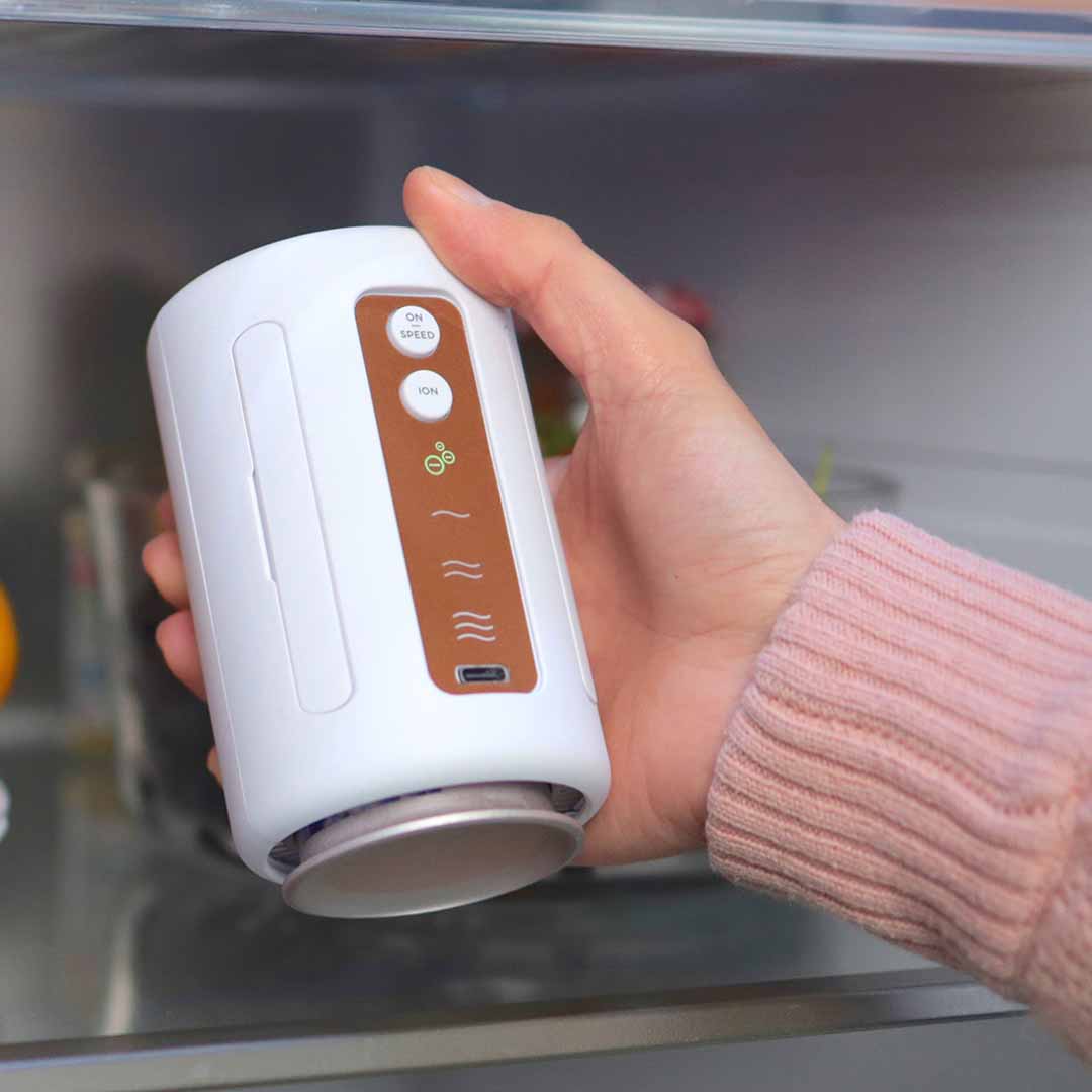 The Fridge Purifier As Compact As A Soda Can