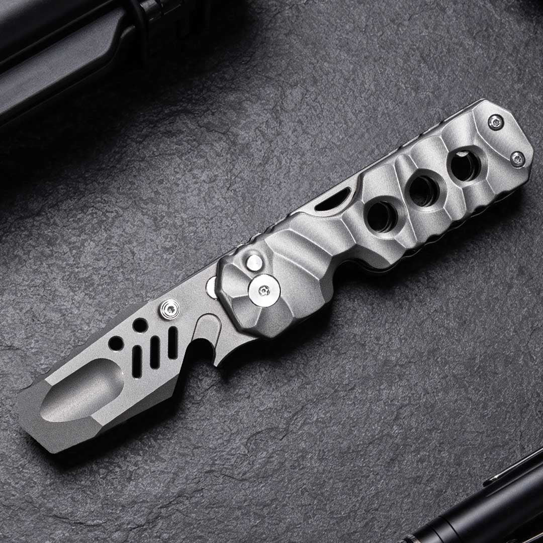 Titanium Folding EDC Tool With A Satisfying Ting