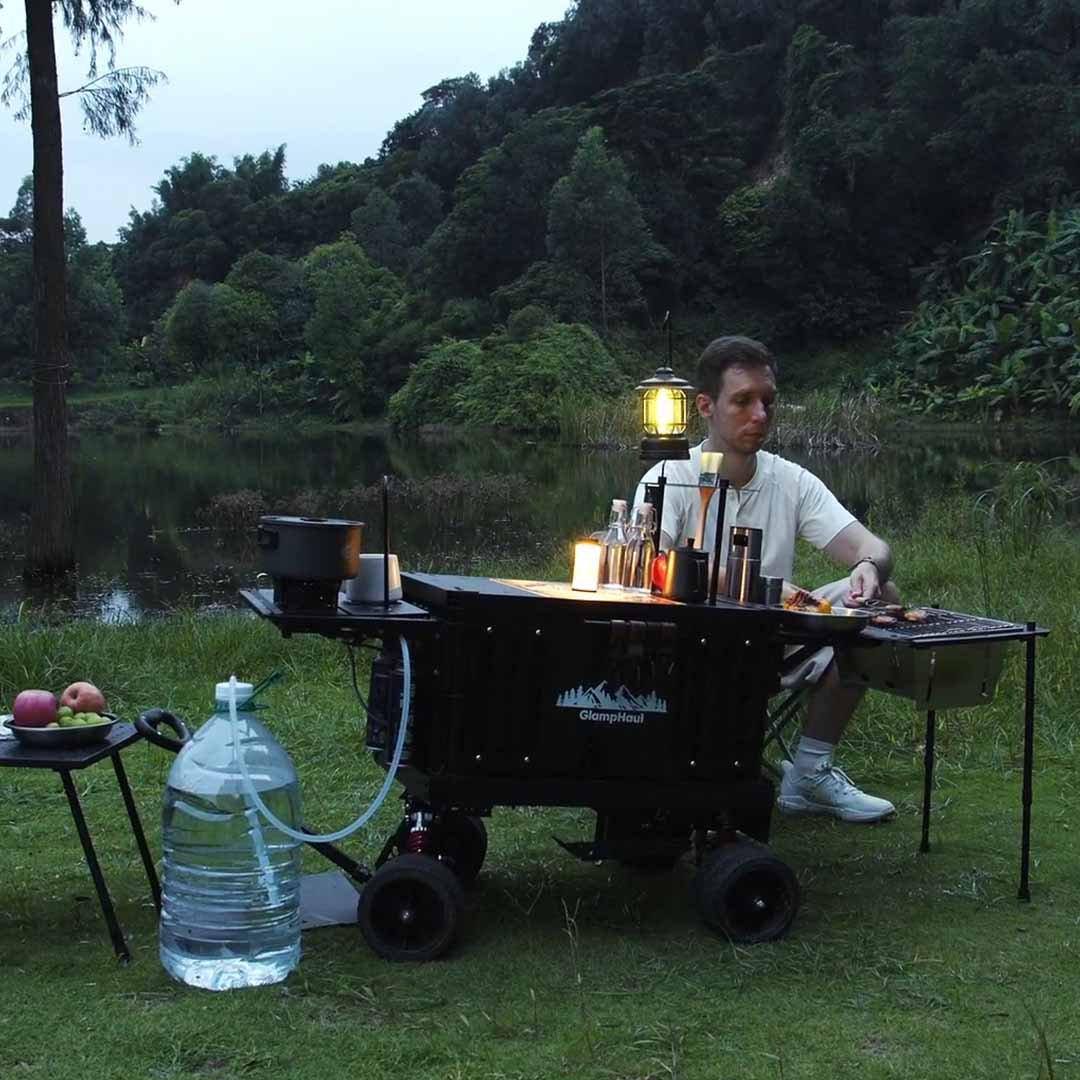 All-Terrain Cart With Folding Picnic Table