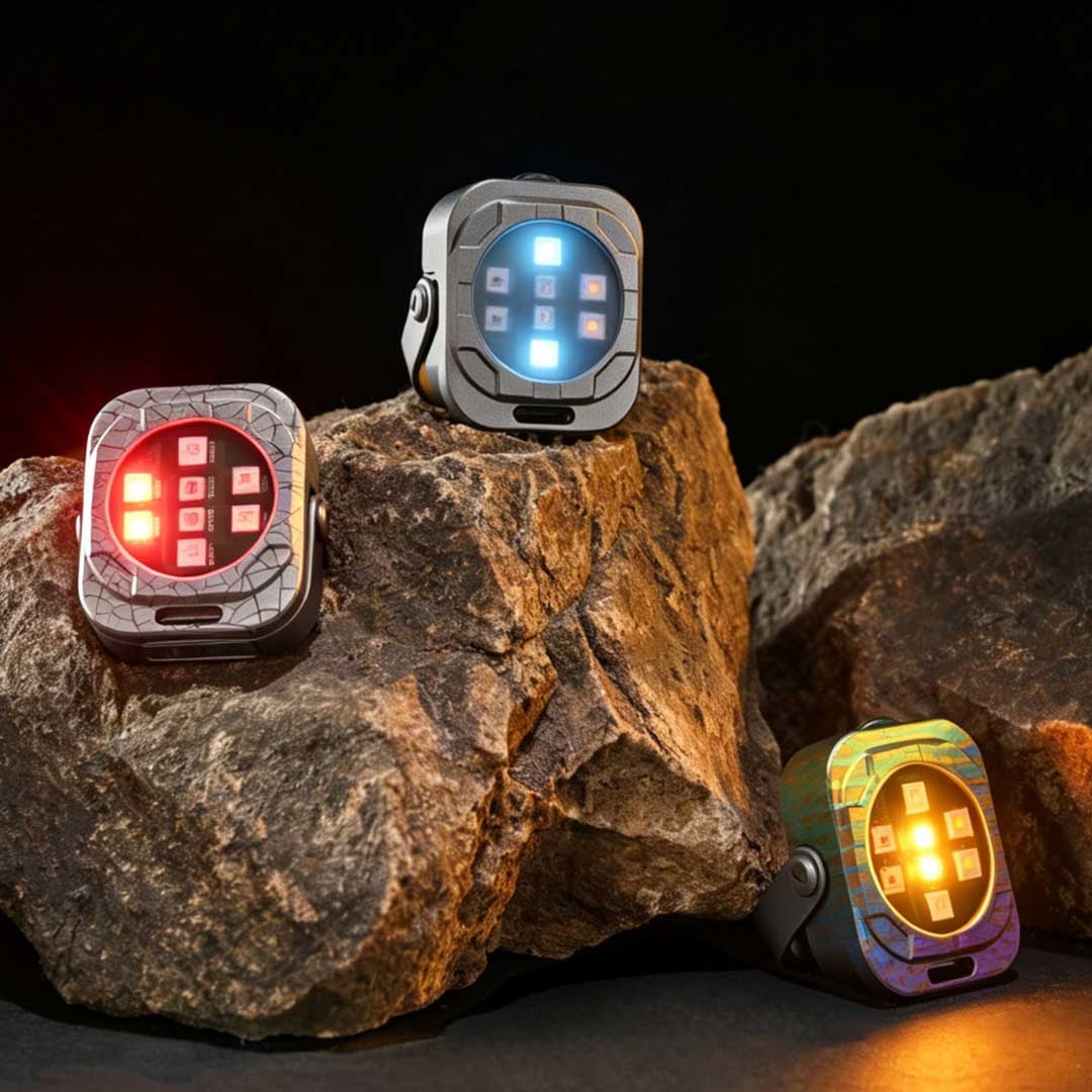 Titanium Coin Flashlight With 5 Colors
