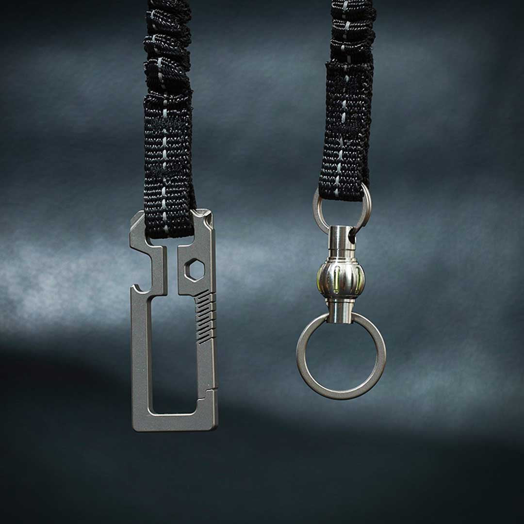 Smart Modular Keychain System With Titanium Components