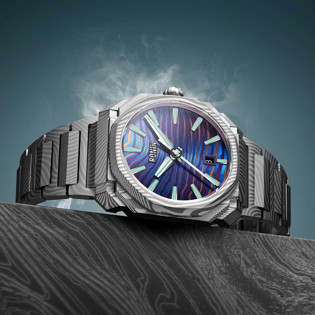 The Samurai Watch In Full Damascus