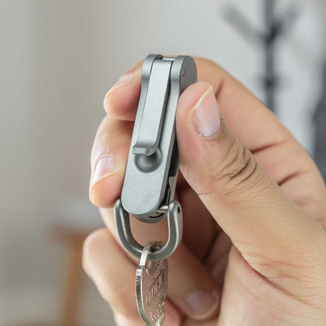 Titanium Locking Keychain Clip