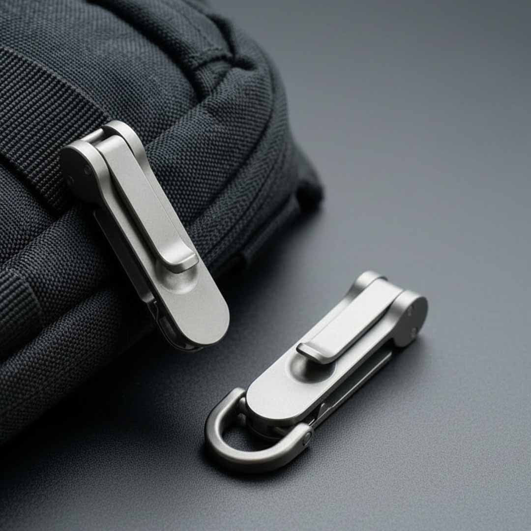 Titanium Locking Keychain Clip
