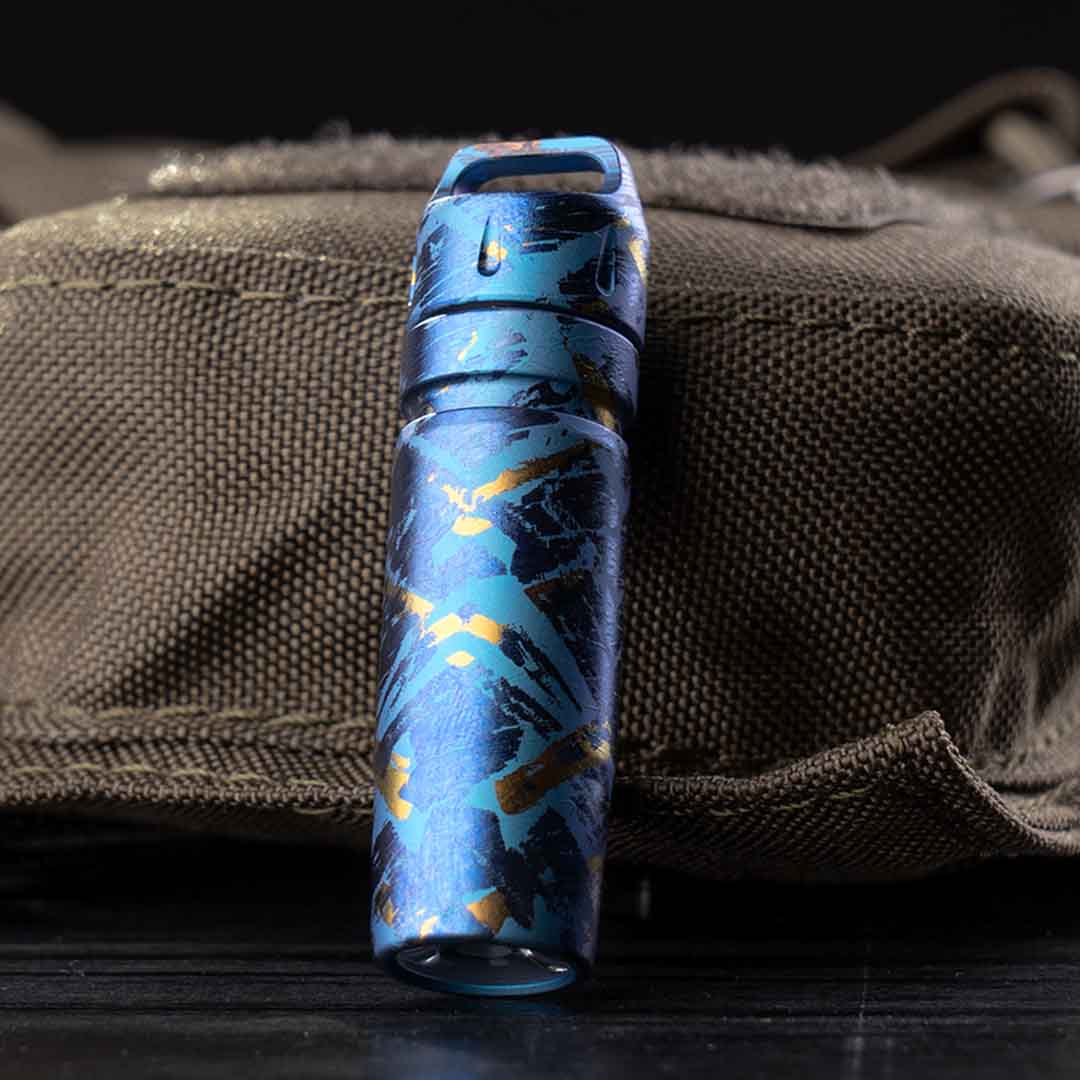 Snap-To-Light Keychain Flashlight