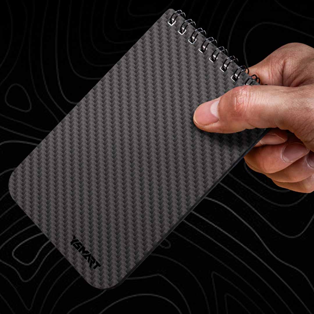 Carbon Fiber, Stone Paper Field Notebook