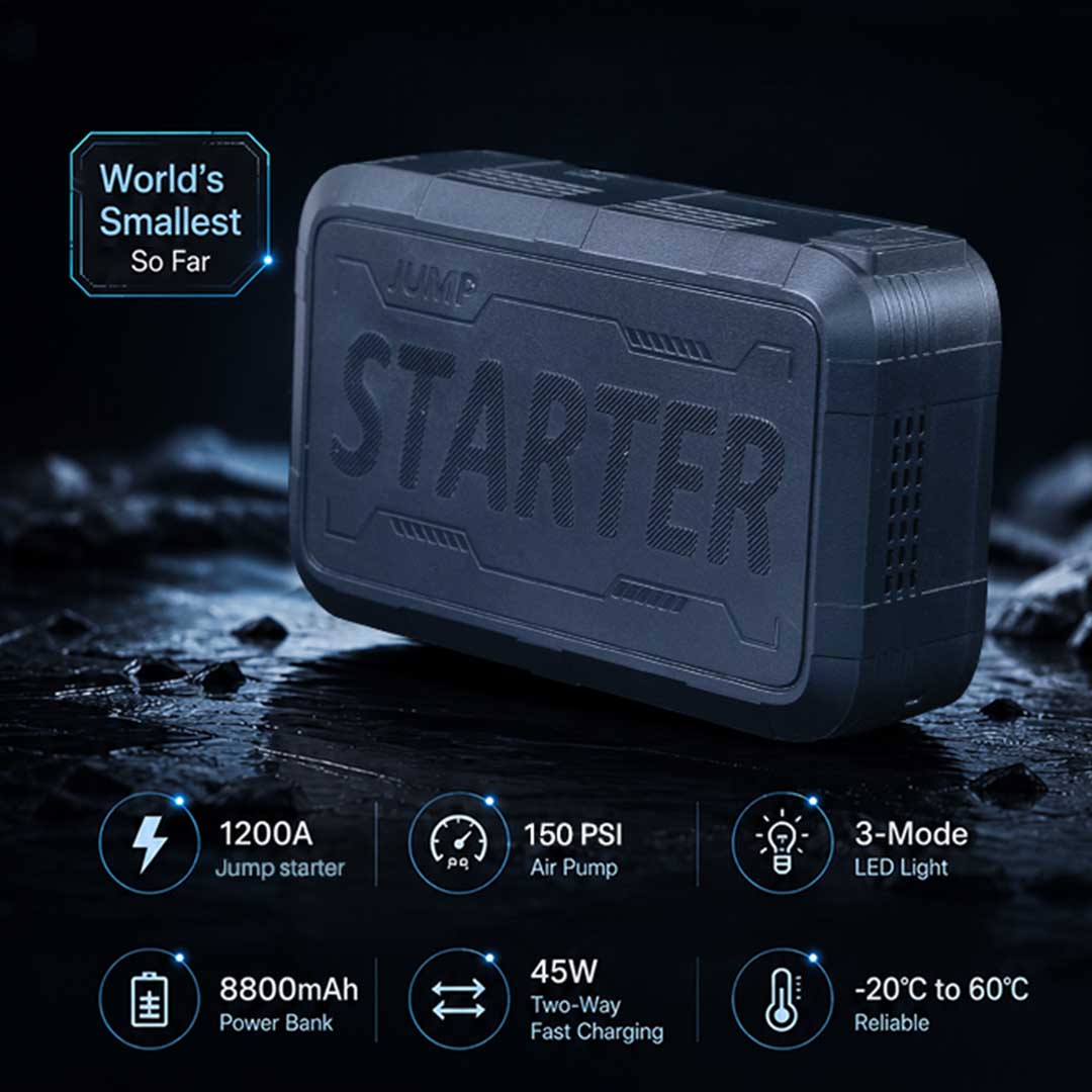 4-in-1 1200A Pocket Jump Starter