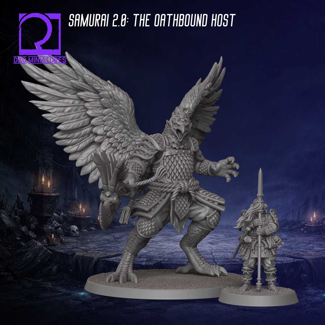 Modular Samurai STL Miniatures