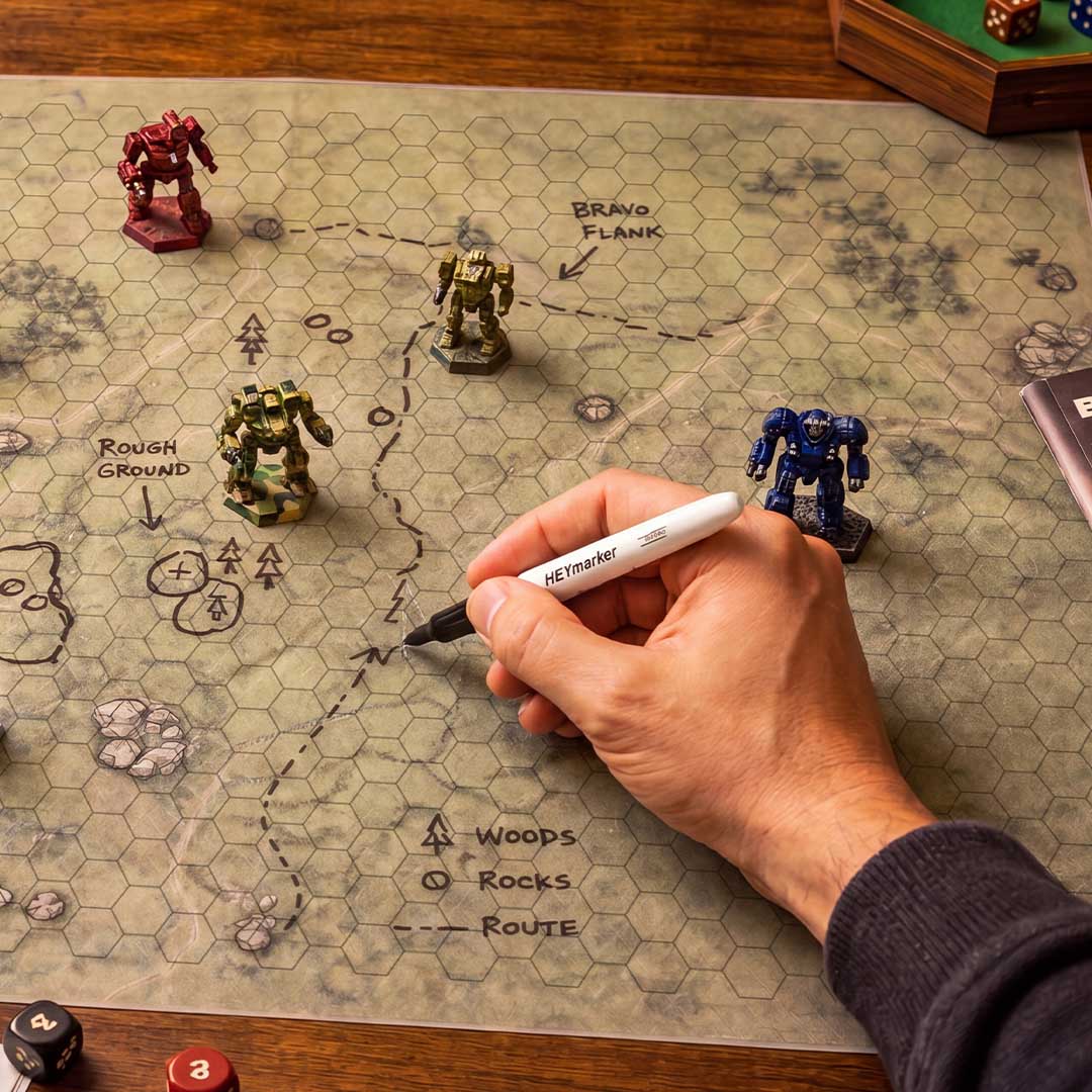The Hex Battle Mat That Traces Maps Fast