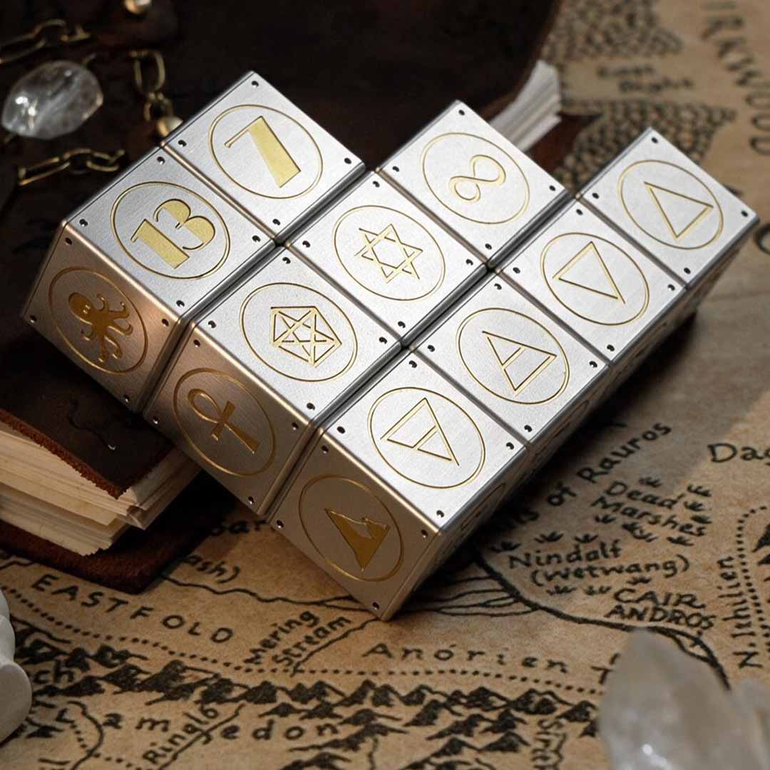 Titanium Magnetic Dice For Infinite Rolls