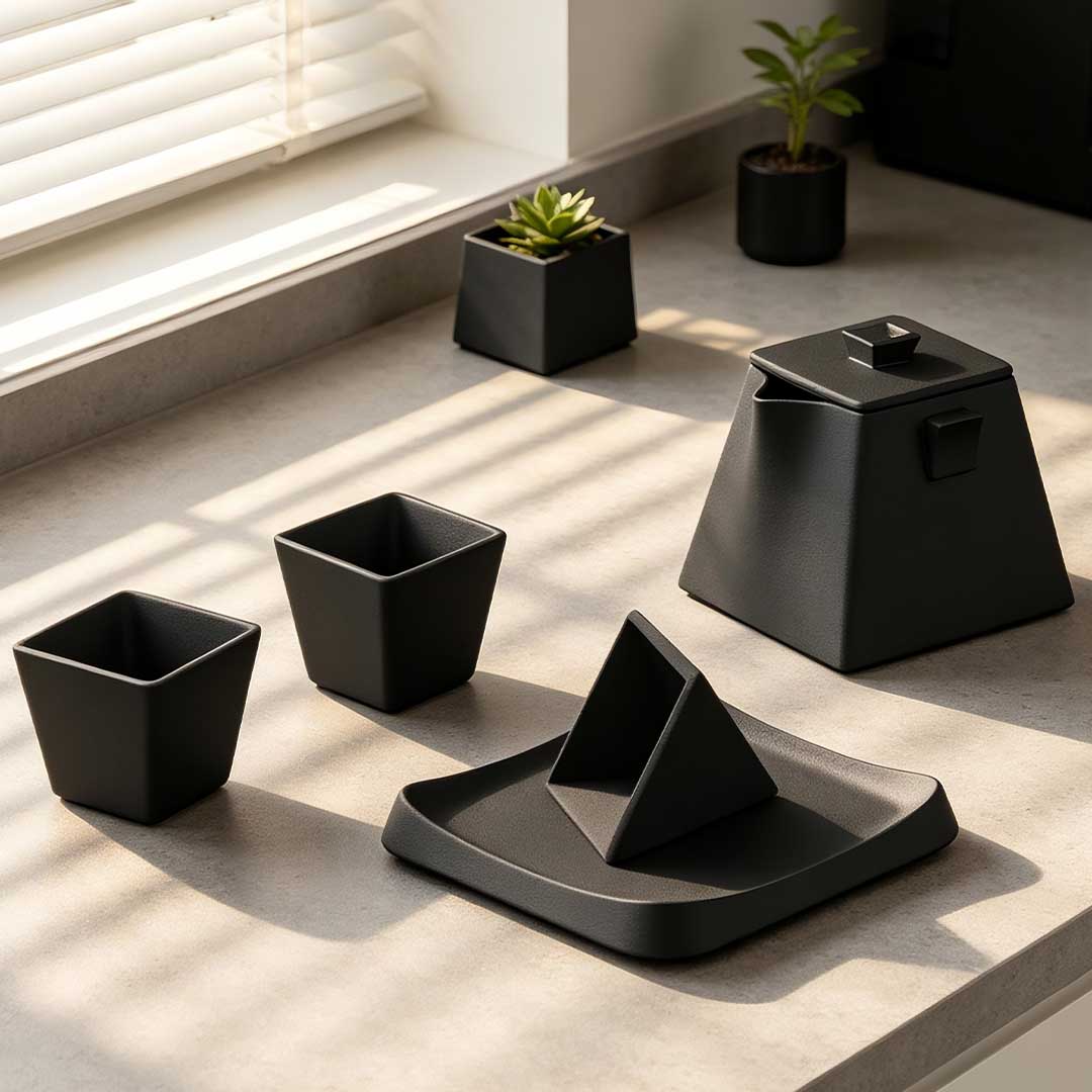 Dual-Brew Ceramic Set For Tea And Coffee Lovers