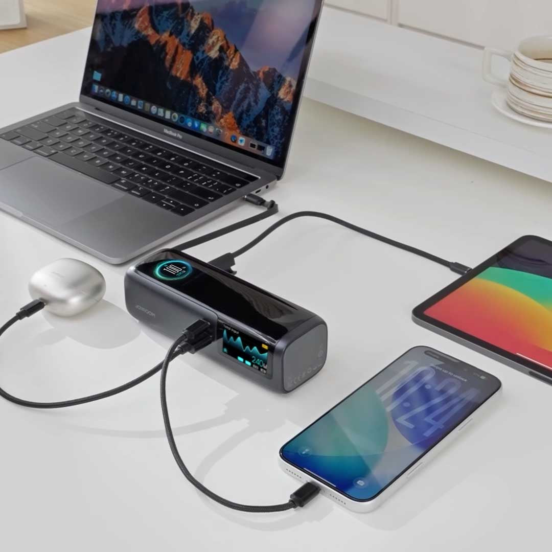 240W Dual Display Power Bank, 25,000mAh