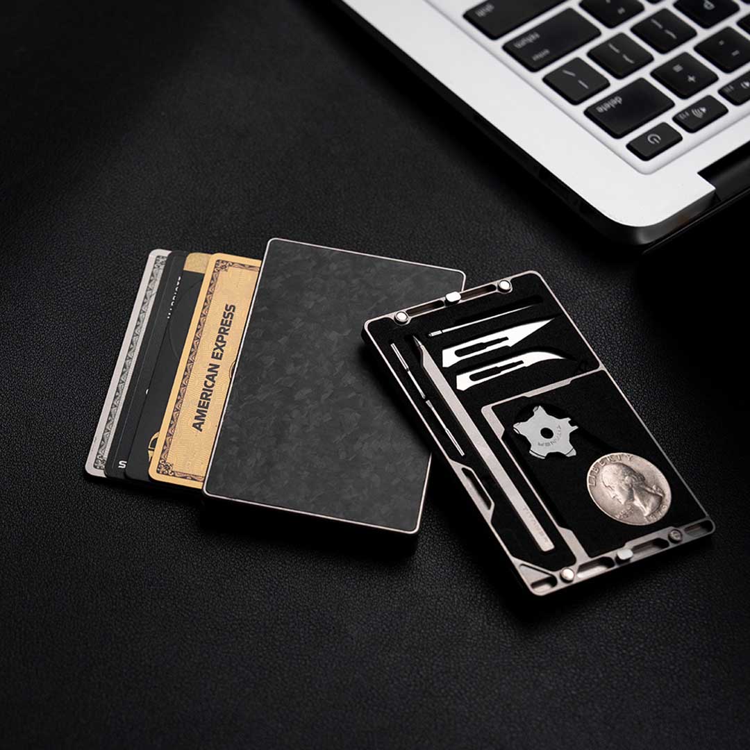 Titanium MagSafe Wallet With 15+ Tools