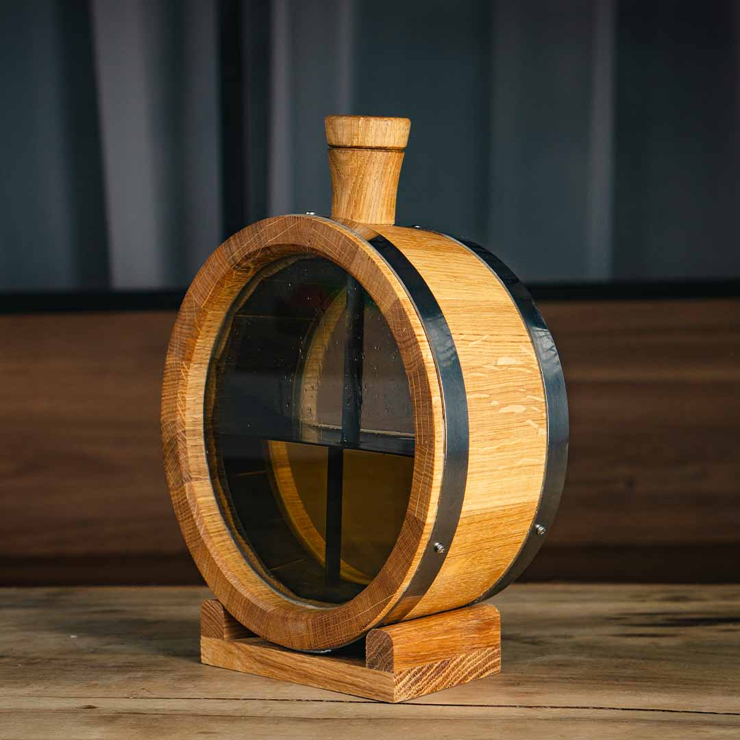 European Oak Flask Barrel, Real-Time Aging