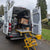 Effortless Battery-Powered Lift Cart for Easy Cargo Loading