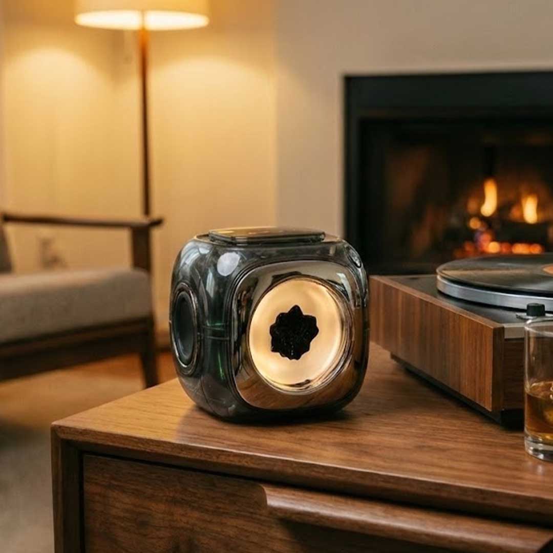 Ferrofluid Speaker With Real-Time Visuals