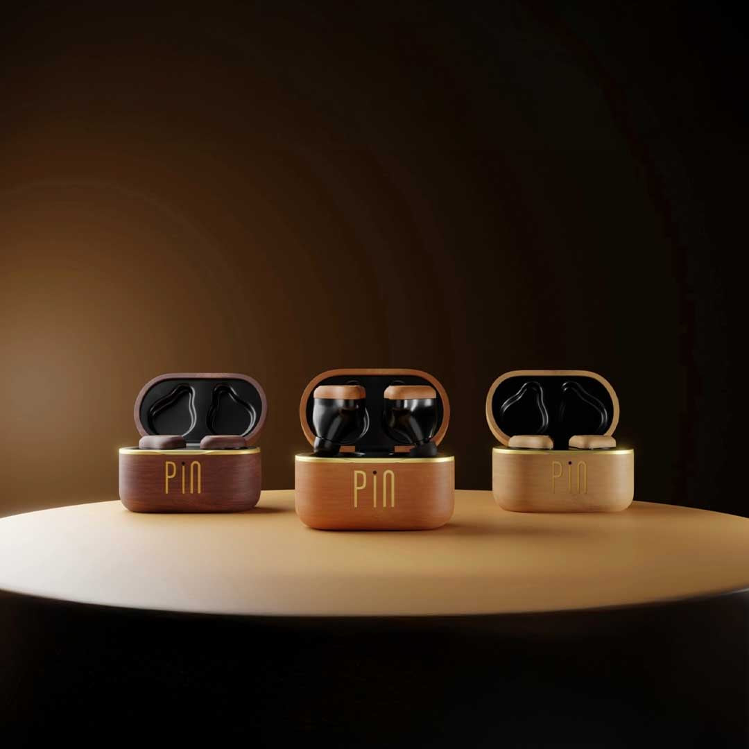 Real Wood Earbuds with AI Translation